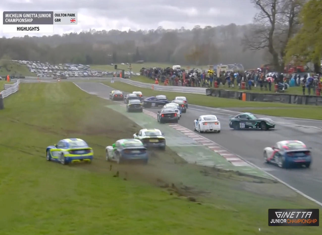 ginetta junior championship oulton park